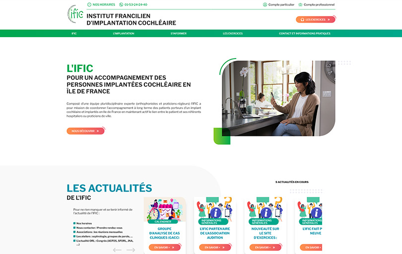 Accolade graphisme web IFIC banner